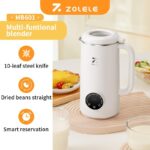 نمای جانبی کتری برقی و مخلوط‌کن شیائومی مدل Zolele MB601