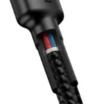 نمای نزدیک از سوکت کابل Baseus Cafule Lightning