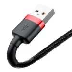کابل Baseus Cafule لایتنینگ با روکش بافته‌شده