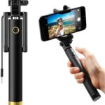 مونوپاد کابلی SELFIE STICK با دسته سیلیکونی ضدلغزش