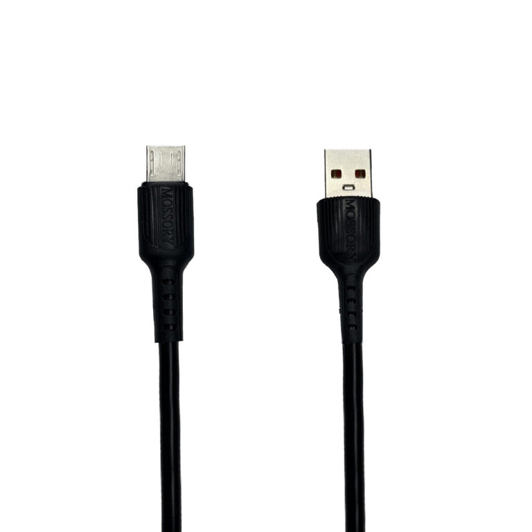 کابل شارژ USB به میکرو HEPU مدل HP-07 روی زمینه سفید