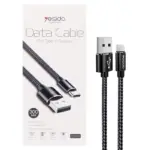 نمای نزدیک از کانکتورهای کابل USB به Type-C یسیدو مدل CA54