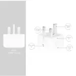 جزئیات ساخت بدنه شارژر اپل ۲۰ وات مدل Apple 20W Power Adapter