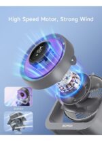 نمای نزدیک نمایشگر LED دیجیتال پنکه Bomidi DF02