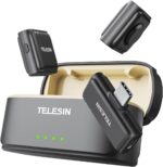 نمای نزدیک میکروفون یقه‌ای بی‌سیم TELESIN مدل P5-MCP-01