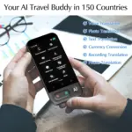 صفحه اصلی منوی فارسی مترجم Z16 روی نمایشگر لمسی