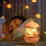 چراغ خواب پروژکتور خرگوشی Bunny در حال پخش نور شبانه