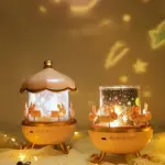 محتویات جعبه و قطعات چراغ خواب پروژکتور خرگوشی مدل WH-E11