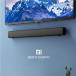 ساندبار Redmi MDZ-34-DA نصب‌شده روی دیوار با دکوراسیون مدرن