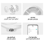 نمای نزدیک از پره‌ها و طراحی مینیمال پنکه شیائومی