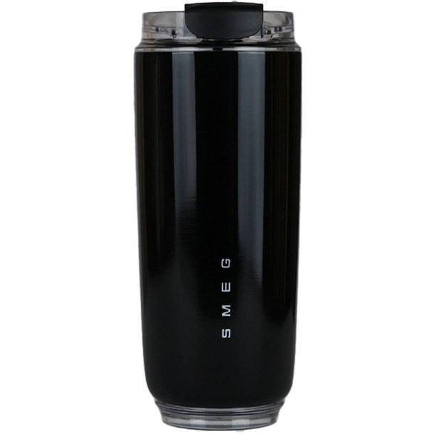 تراولماگ اسمگ مدل Smeg-648 روی میز کار با لپتاپ نمای نزدیک تراول ماگ اسمگ مدل Smeg-648 با رنگ سبز آبی