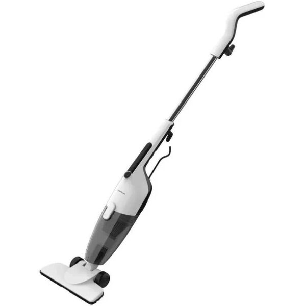 وزن کم جارو برقی Deerma DX120C در حال حمل توسط کاربر