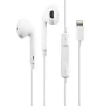 نمای نزدیک هندزفری سیمی لایتنینگ اپل مدل EarPods
