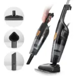 نمای جانبی بدنه مشکی و طلایی جاروبرقی درما DX115C