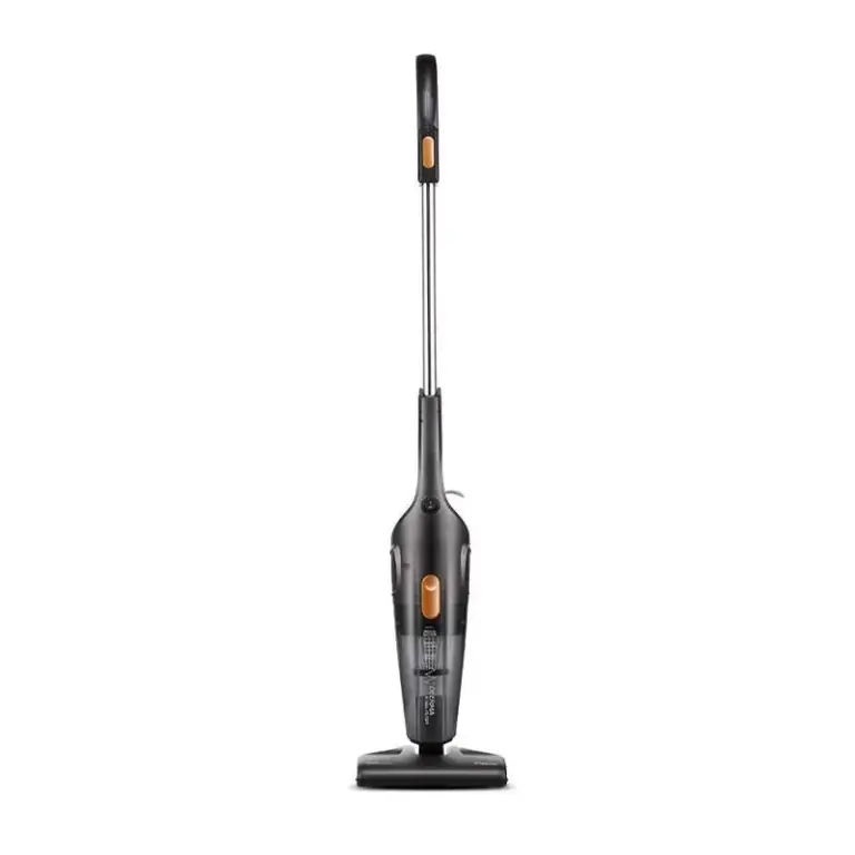 نمای نزدیک از جاروبرقی Deerma DX115C روی فرش